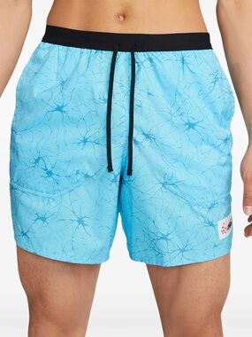 Nike Dri-FIT Stride D.Y.E. 7" Running Shorts Gym Fitness Blue Mens Size Small
